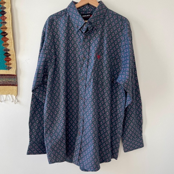 Ariat Other - Ariat FR CAT 2 2112 Flame Fire Resistant Slate Blue Utility Work Shirt Men's XL
